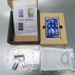 未開封品 MAKER HART JUST MIXER ステレオ3入力 音声ミキサー 電池とUSB電源可能 ブルー