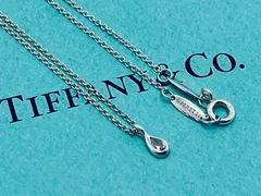 a108 希少　美品　Tiffany&Co. ティファニー　バイザヤード　ペア　シェイプ　ネックレス　ダイヤモンド　Ag925 シルバー