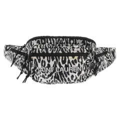 SAINT LAURENT PARIS (サンローランパリ) NUXX ヌックス ナイロン ボディバッグ ショルダーベルトバッグ 581375 ブラック/ホワイトのサムネイル