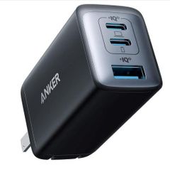 Anker PowerPort III 65W 3ポート充電器 GaN II USB-C USB-A 折りたたみ式プラグ 100-240V対応 世界対応 海外旅行用