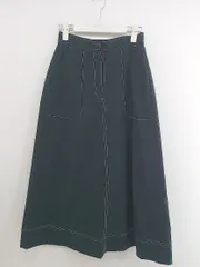 ◇ N. Natural Beauty Basic ウエストゴム ロング フレア スカート サイズM ダークグレー系 レディース P  【中古】 【1211170003527】