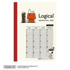 ナカバヤシ 2026年 手帳・ダイアリー ロジカルダイアリー 月間ノートタイプP B6 ピーナツ1 月間ブロック