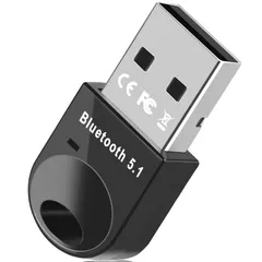 【新品・即日発送】Bluetooth5.1技術 VAVIICLO Bluetooth 5.1 USBアダプタ 超小型 ブルートゥース子機 PC用/ナノサイズ/Ver5.1/ Bluetoothアダプタ 最大通信距離20m 無線 低遅延 apt-X EDR/LE