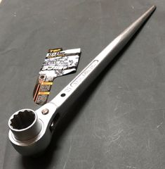 タフガチャ　メッキ　KRM-17×21  両口ラチェットレンチ　TOP