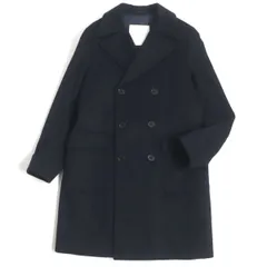 極美品▼マッキントッシュフィロソフィー スーパー120'S生地使用 ウール100% ダブルチェスターコート 紺 38(日本サイズS) メンズ 正規品のサムネイル