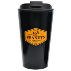 ☆ スヌーピー.ブラック ☆ キャラクター フタ付きステンレスタンブラー 300ml ステンレスタンブラー フタ付き キャラクター タンブラー 保温 保冷 蓋つき ふた コーヒータンブラー コーヒー マイボトル おしゃれ かわいい ギフト 誕生日 大人