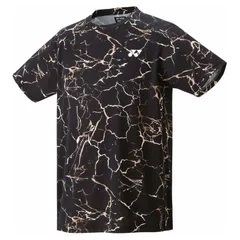 YONEX(ヨネックス) ユニゲームシャツ(フィットスタイル) テニス・バドミントン ウェア(ユニ) (10675)、(007)ブラック