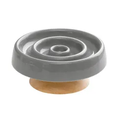 ☆ グレー ☆ 早食い防止 食器 早食い防止 食器 猫 陶器 ねこ フードボウル 高さがある スローフードボウル ペット食器 餌入れ エサ入れ ご飯皿 ネコ ペットフードボウル 犬 ペット 小型犬 イヌ おしゃれ セラミック ボウル お皿 台座付き 洗える