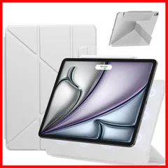 極薄 Pencil対応 強力マグネット吸着 三角形スタンド 軽量 角度調整可能 横置＆縦置 ケース(2018)専用 11インチ 11インチ オートスリープ/ウェイク対応 pro ケース(2022/2020)/iPad 第5/4世代 Air Air (ライトグレ