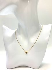 極美品□MILROS ハートモチーフ 14KT刻印 ネックレス ゴールド 約1g 