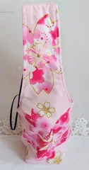 ハンドメイド　ペットボトルホルダー　カップホルダー　和柄　さくら
