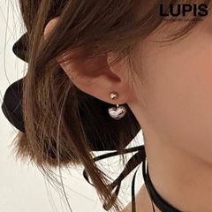 ピアス レディース ハート バックキャッチ シンプル かわいい ガーリー 上品 スタイリッシュ 小さめ オフィス デート オケージョン 韓国 韓国っぽ lupis ルピス v2669