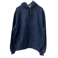 Champion ロゴスウェット パーカー M ネイビー チャンピオン フーディー プルオーバー ポケット トップス 古着卸 アメリカ仕入 a709-5445