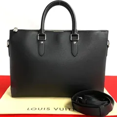 ほぼ未使用 LOUIS VUITTON ルイヴィトン アントン タイガ レザー 2way ビジネスバッグ ショルダーバッグ ハンドバッグ ブラック 18760