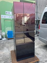 【2020年】SHARP  シャープ　SJ-AF50F  502L ノンフロン冷凍冷蔵庫　レッド　赤色【引き取り価格】【配送はご相談ください】