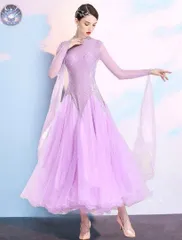 新品 未使用 大人気  スタンダードドレス ストーン付きで華やか！ダンスパーティーに最適