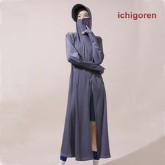 ラッシュガード レディース パーカー ロング丈 UVカットパーカー 長袖 紫外線対策 ゆったり フェースカバー アームカバー 日焼け止め 通気 