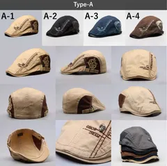 ハンチング帽子 メンズ キャスケット ベレー帽 ハンチング キャップ 50代 60代 帽子 ハット 防寒 秋冬 春 TYPEA