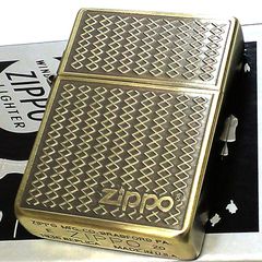 ZIPPO おしゃれ 1935 復刻レプリカ グリルメッシュ アンティークブラス 両面加工 エッチング彫刻 ジッポ ライター 3バレル シンプル 角型 かっこいい メンズ プレゼント ギフト