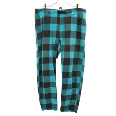 Gramicci グラミチ チェック柄 クライミングパンツ L ターコイズ系 メンズ 古着