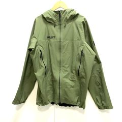ミレー ティフォン50000 ストレッチジャケット MIV01479 Lサイズ メンズ カーキ フード付き アウトドア 軽量 レイン アウター 登山 ハイキング キャンプ MILLET ◇TA2400