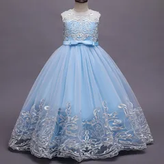 パーティー ドレス 誕生日 子ども 結婚式  発表会 ロングドレス 子供ドレス 発表会ドレス ワンピース ドレス キッズ 女の子 お姫様 ジュニアドレス ピアノ 入学式kaili03