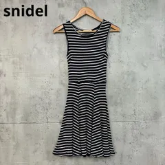 snidel スナイデル ボーダー柄 ノースリーブ ワンピース　★ ■◇