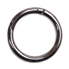 【1個】丸カラビナ外径50mm サークルカラビナ/丸カン 7色展開  アクセサリー部品　キーリング/キーホルダー srk15s【makuzo shop】