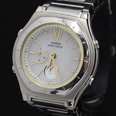 稼動 カシオ ウェーブセプター 電波ソーラー ホワイト文字盤 デジアナ LWA-M160 レディース腕時計 KMR 2000000 NSK