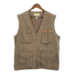 90’s Eddie Bauer ベージュ コットン フィッシングベスト　M EDDIE BAUER 90年代 フィッシングベスト XL ベージュ コットン
