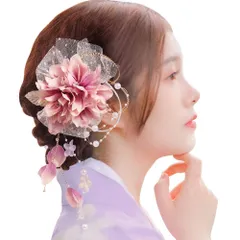 特別価格　ヘアアクセサリー 水引き コーム 髪留め 3カラー 振袖 飾り 飾り 髪 髪 結婚式 卒業式 和装 着物 袴 七五三 花 成人式 浴衣 髪飾り [OTAKUMARKET]