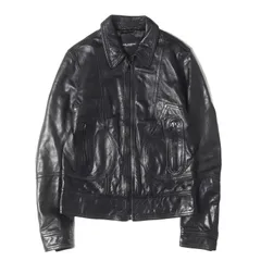 【新品未使用　タグ付き】ドルチェ&ガッバーナ ラムレザージャケット 48ブラック 10209-250923-0144_1.jpg