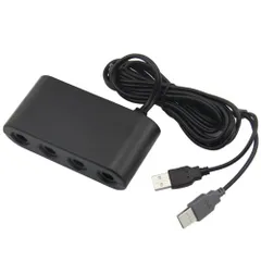 【特価セール】ゲームキューブコントローラー 接続タップ 互換品 Switch WiiU PC TURBO 連射機能 スマブラ 対応 変換 アダプター