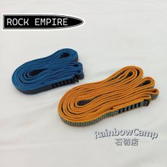 ROCK EMPIRE(ロックエンパイア) オープンスリング オレンジ22kN(幅20mm/142㎝)、ブルー22kN(幅20㎜/115cm)　2本セット