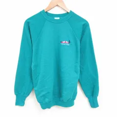 L/古着 SIGNAL 長袖 スウェット メンズ 80s 山 ラグラン クルーネック 緑 グリーン 25jun04 中古 スエット トレーナー トップスのサムネイル