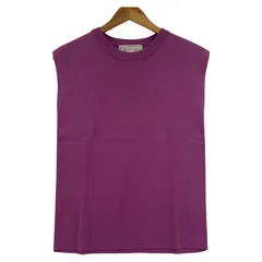 ROPE PICNIC ロペピクニック クルーネック サマーニットカットソー size38/パープル