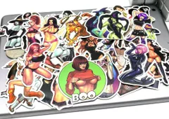 新品未使用 送料無料 セクシー ステッカー ヴィンテージシール セット スーツケース トランク  バイク 自転車 車 猫 パソコン スマホ ヘルメット 旅行用品 目印 トラベル デコレーション おしゃれ ビンテージ風 ヴィンテージ風 レトロ感