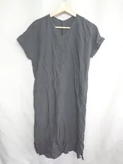 ◇ URBAN RESEARCH ROSSO 半袖 ロング丈 ワンピース サイズF グレー レディース E  【1407180014268】