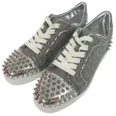 美品 クリスチャンルブタン Vieira 2 スニーカー スタッズ シルバー 1494 Christian Louboutin