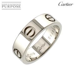 カルティエ Cartier ラブ #53 リング K18 WG ホワイトゴールド 750 指輪 Love Ring 90239653