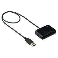 ナカバヤシ マイナンバーカード&micoroSDカードリーダー ブラック CRW-ICMSD77BK （1点）