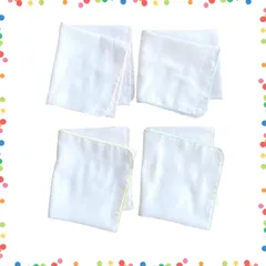 【特価セール】2層 4枚 ベビー 無地 34×75㎝ 白 新生児 赤ちゃん ガーゼ 沐浴ガーゼ 沐浴用 沐浴 日本製 バスタオル ガーゼタオル 沐浴布 ベビーガーゼ