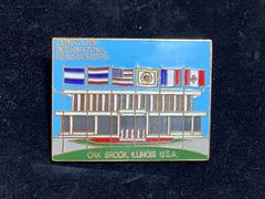 レア希少 ライオンズクラブLIONSCLUB 国際本部 アメリカ USA　ピンバッジ大 約5×4.5㎝