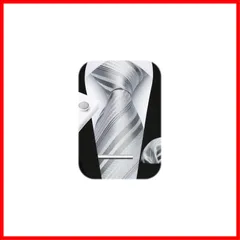 【早発】SN 結婚式 シルバー ネクタイ メンズ ネクタイ チーフ タイピン カフスボタン 4点セット 婚礼用 就活 入学式 卒業式 二次会 パーティー T-02S