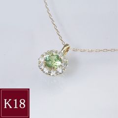 18金WG エメラルドダイヤネックレス ベネチアンチェーン キラキラ美品
