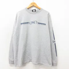 XL/古着 ジャンスポーツ 長袖 ビンテージ Tシャツ メンズ 90s UNE 大きいサイズ グレー 霜降り 25may21 中古のサムネイル