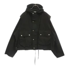 UNUSED (アンユーズド) HOODED SHORT BLOUSON フーデッドショートブルゾン アウター ブラック US2397のサムネイル