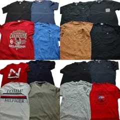 古着卸 まとめ売り ブランドMIX 半袖Tシャツ 16枚セット (メンズ XL /2XL /3XL ) ラコステ ディッキーズ ノーティカ  中古 古着 NB5803
