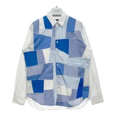 【希少】コムデギャルソンシャツ　インサイドアウト　パッチワーク　Tシャツ　XL 希少】コムデギャルソンシャツ インサイドアウト パッチワーク T