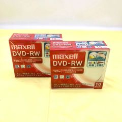 【未使用品】【2個】maxell（マクセル） 録画用 DVD-RW  DW120WPA.10S　ホワイト 10枚入り DT 0704ML024 0120240528102579
